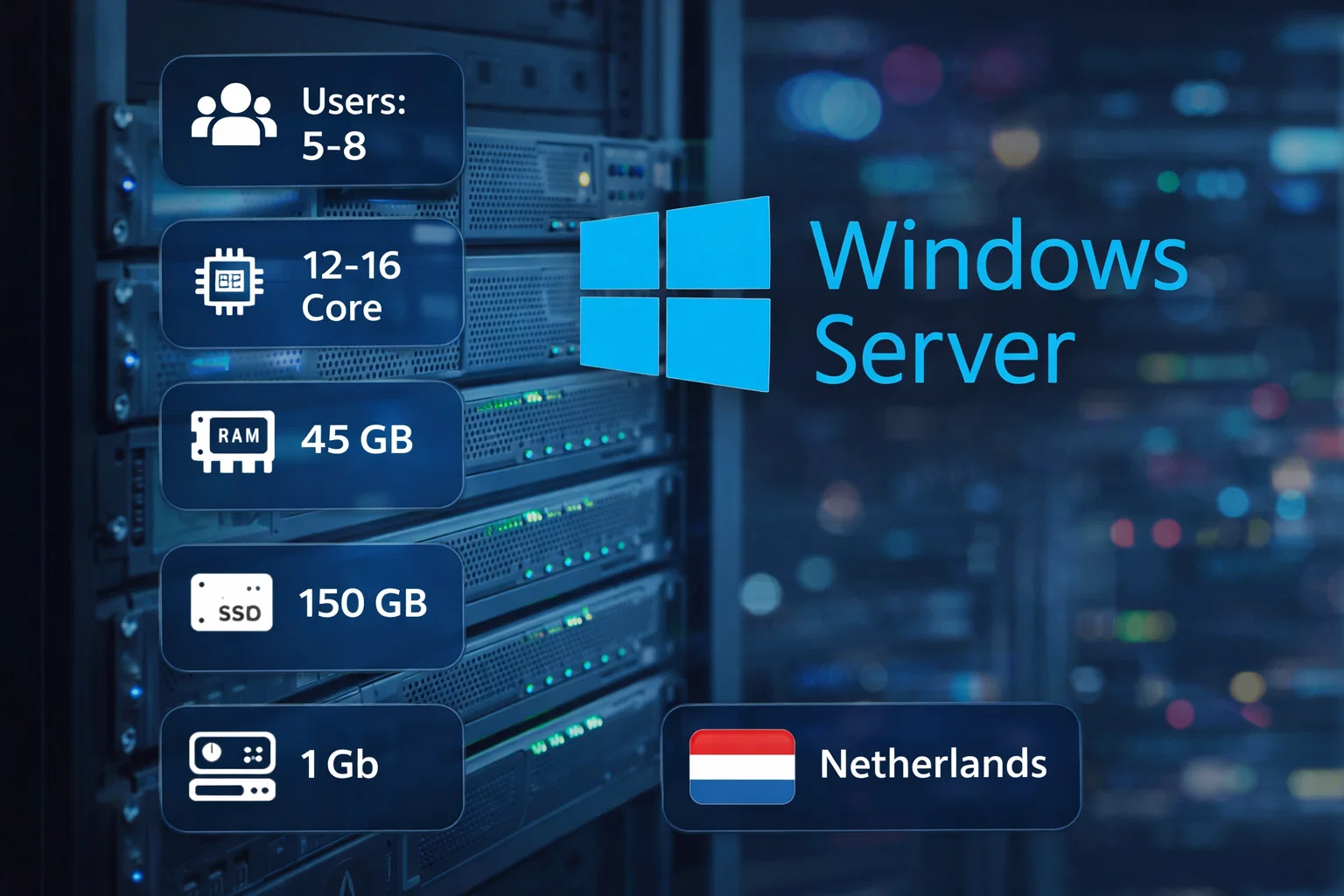 Windows Server 5-8 - Netherlands