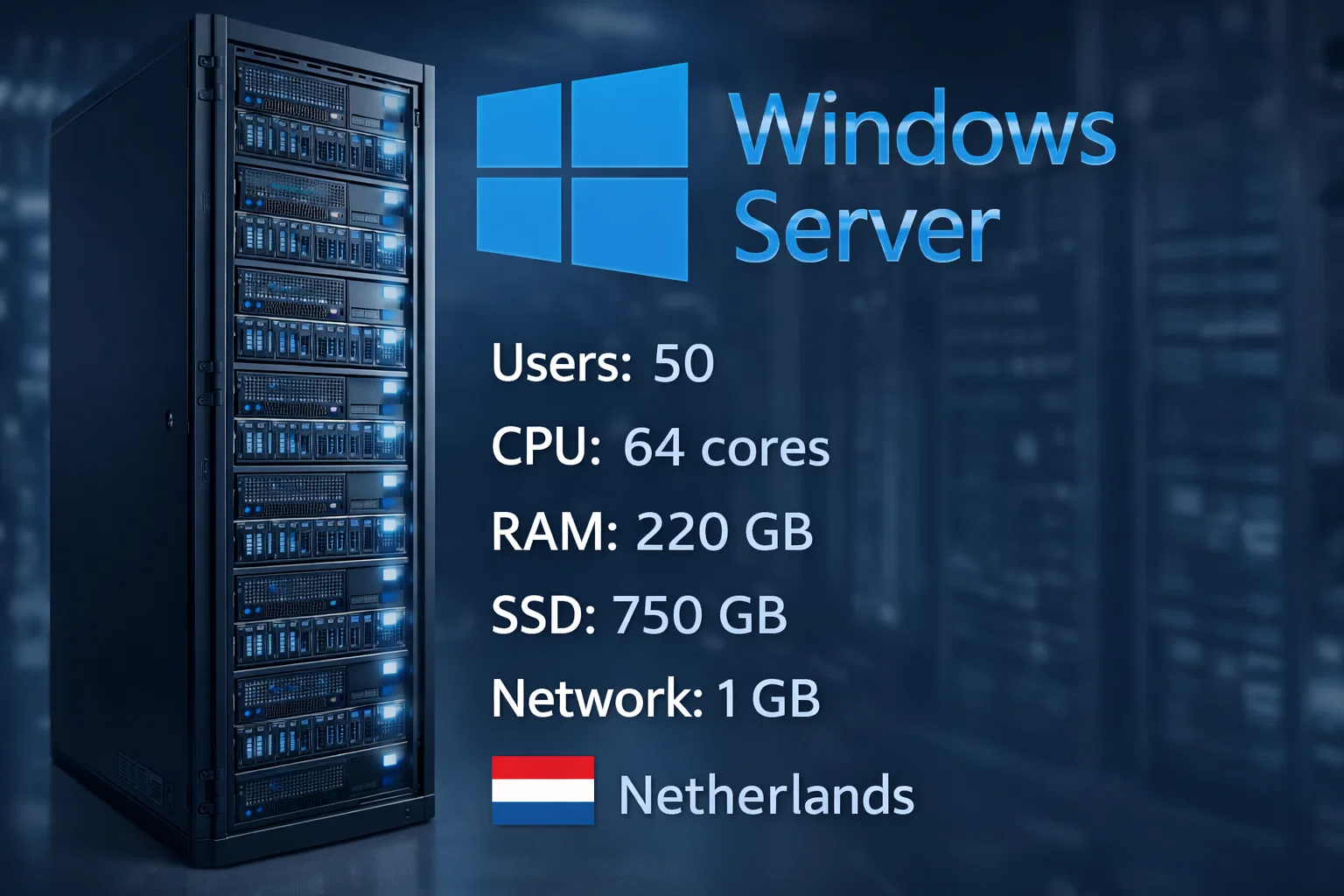 Windows Server 50 - Netherlands