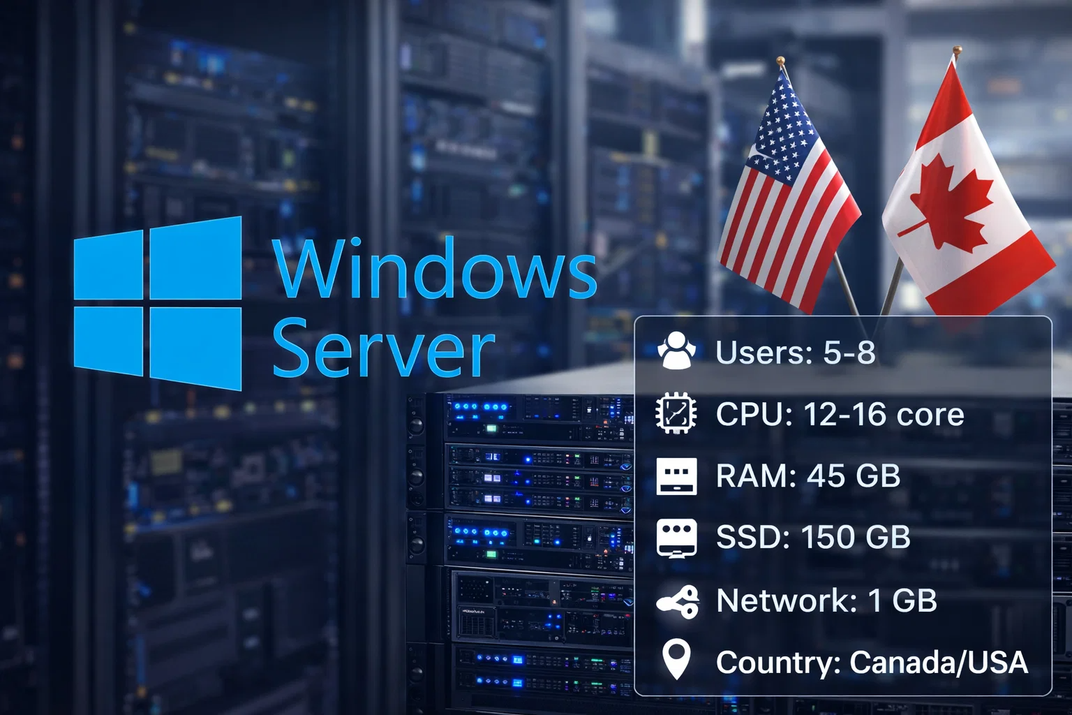 Windows Server 5-8 - Canada/USA